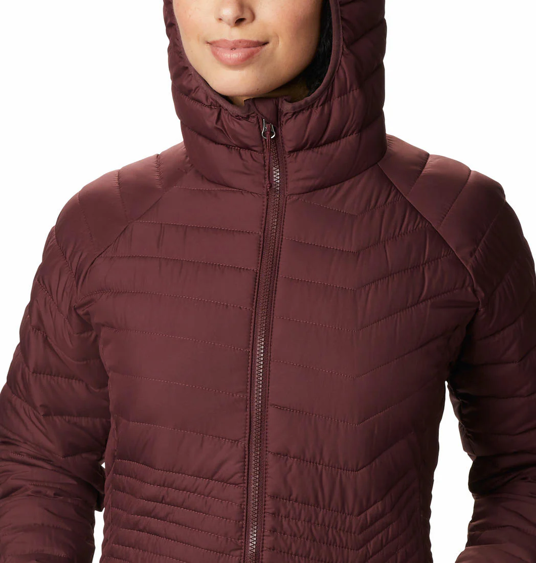 Columbia Women Maroon Powder Lite Mid Jacket - Image 3
