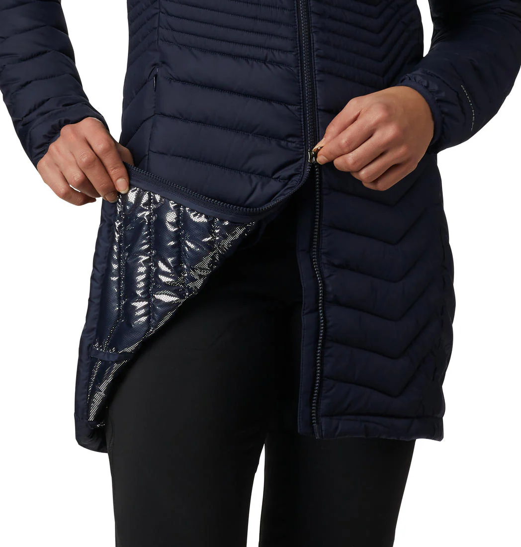 Columbia Women Navy Blue Powder Lite Mid Jacket - Image 4