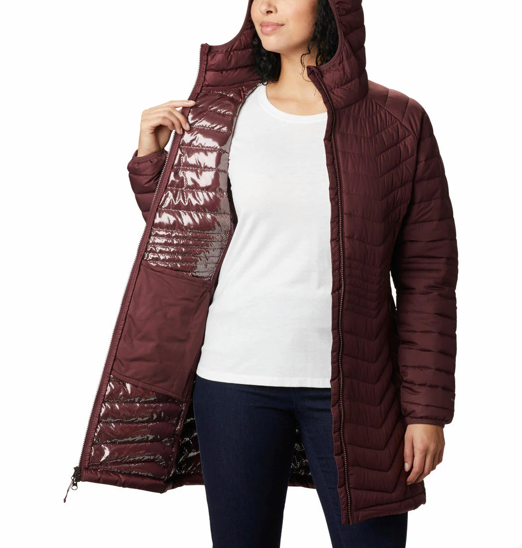 Columbia Women Maroon Powder Lite Mid Jacket - Image 4
