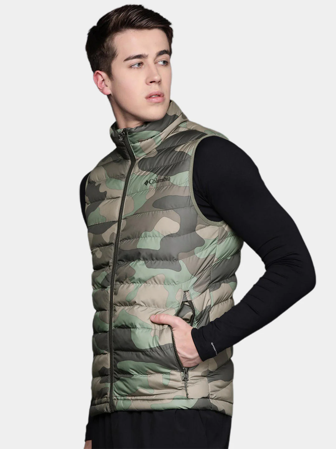 Columbia Men Green Powder Lite Vest - Image 13