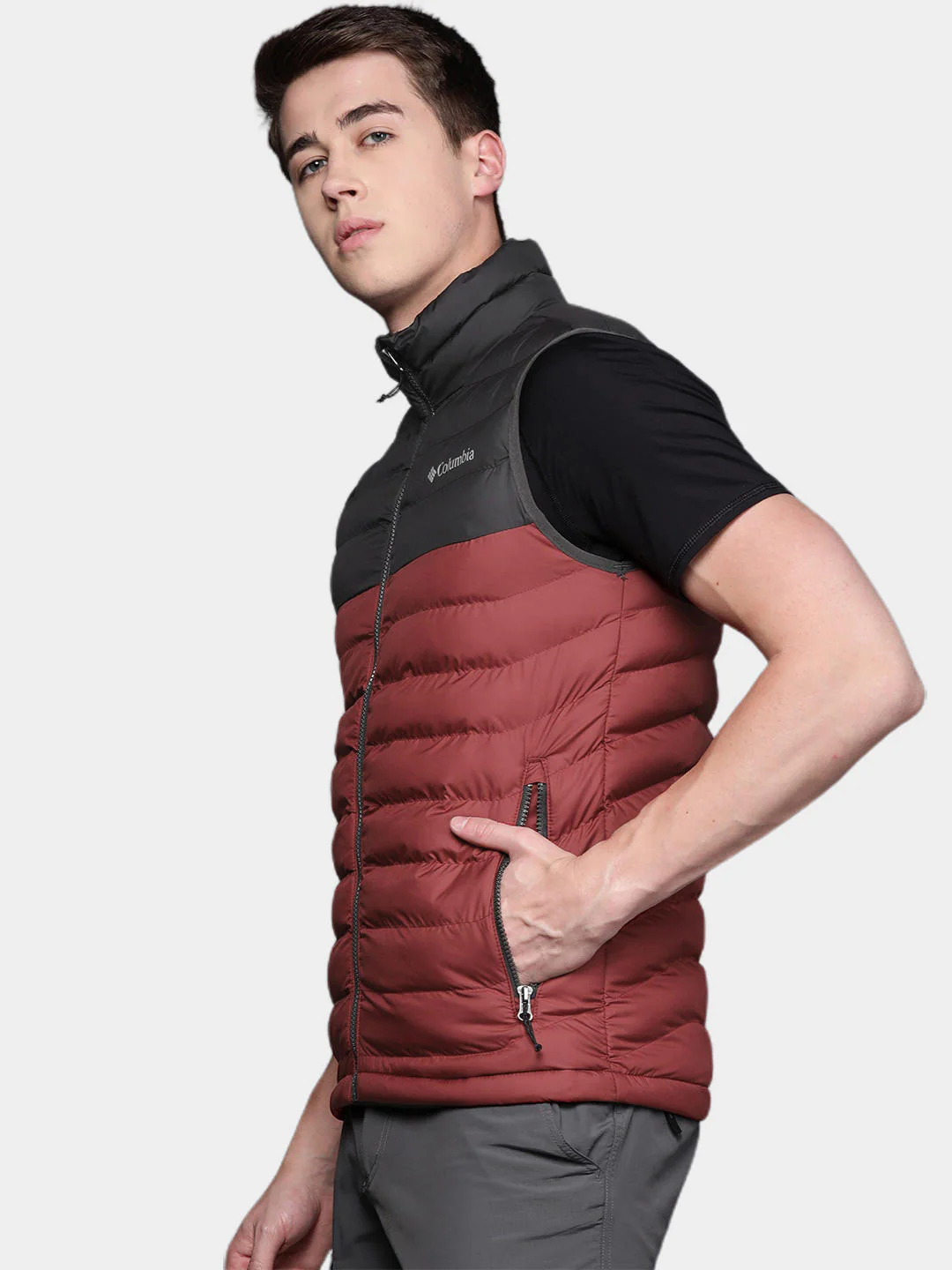 Columbia Men Red Powder Lite Vest - Image 11