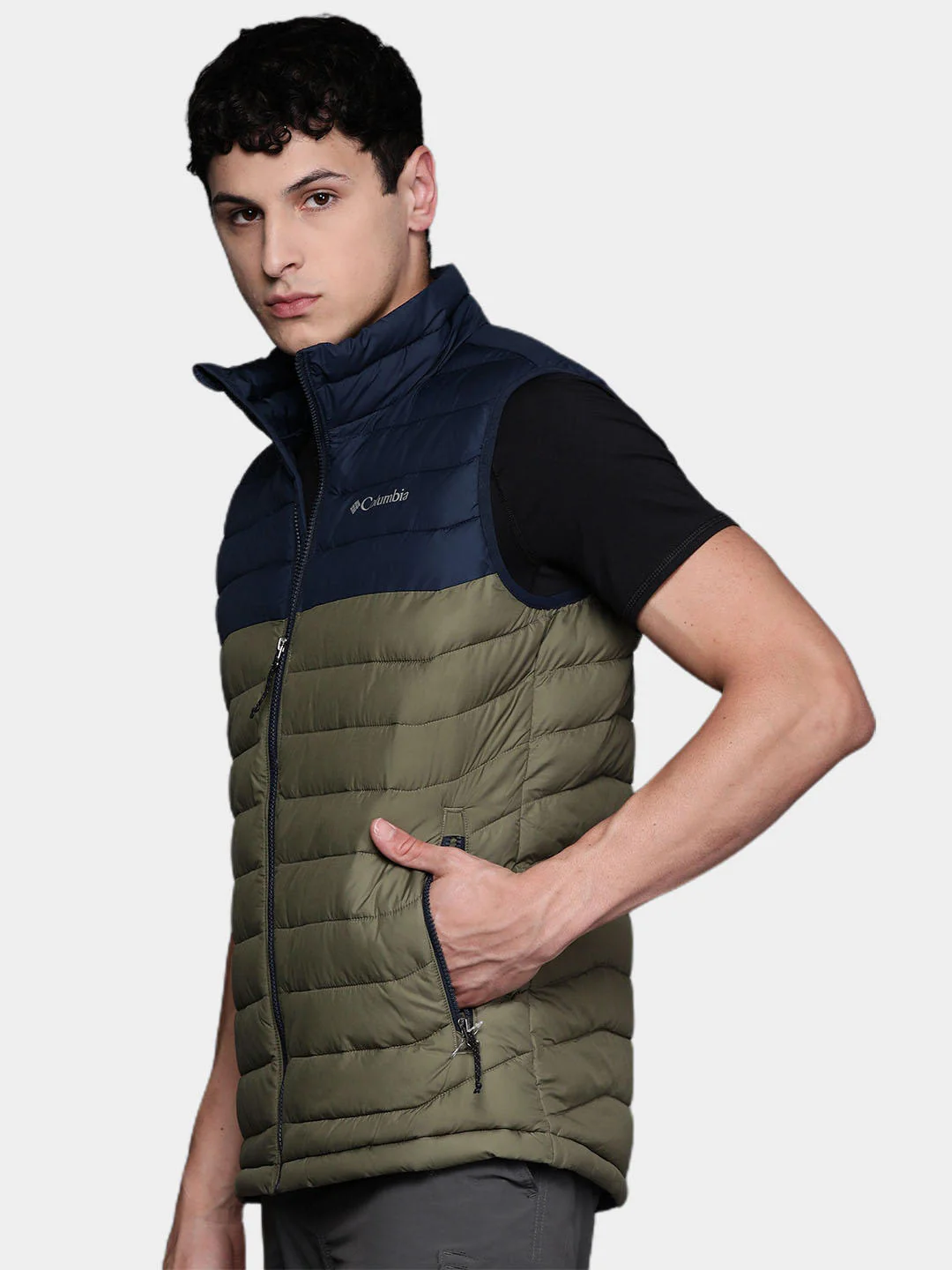 Columbia Men Green Powder Lite Vest - Image 12