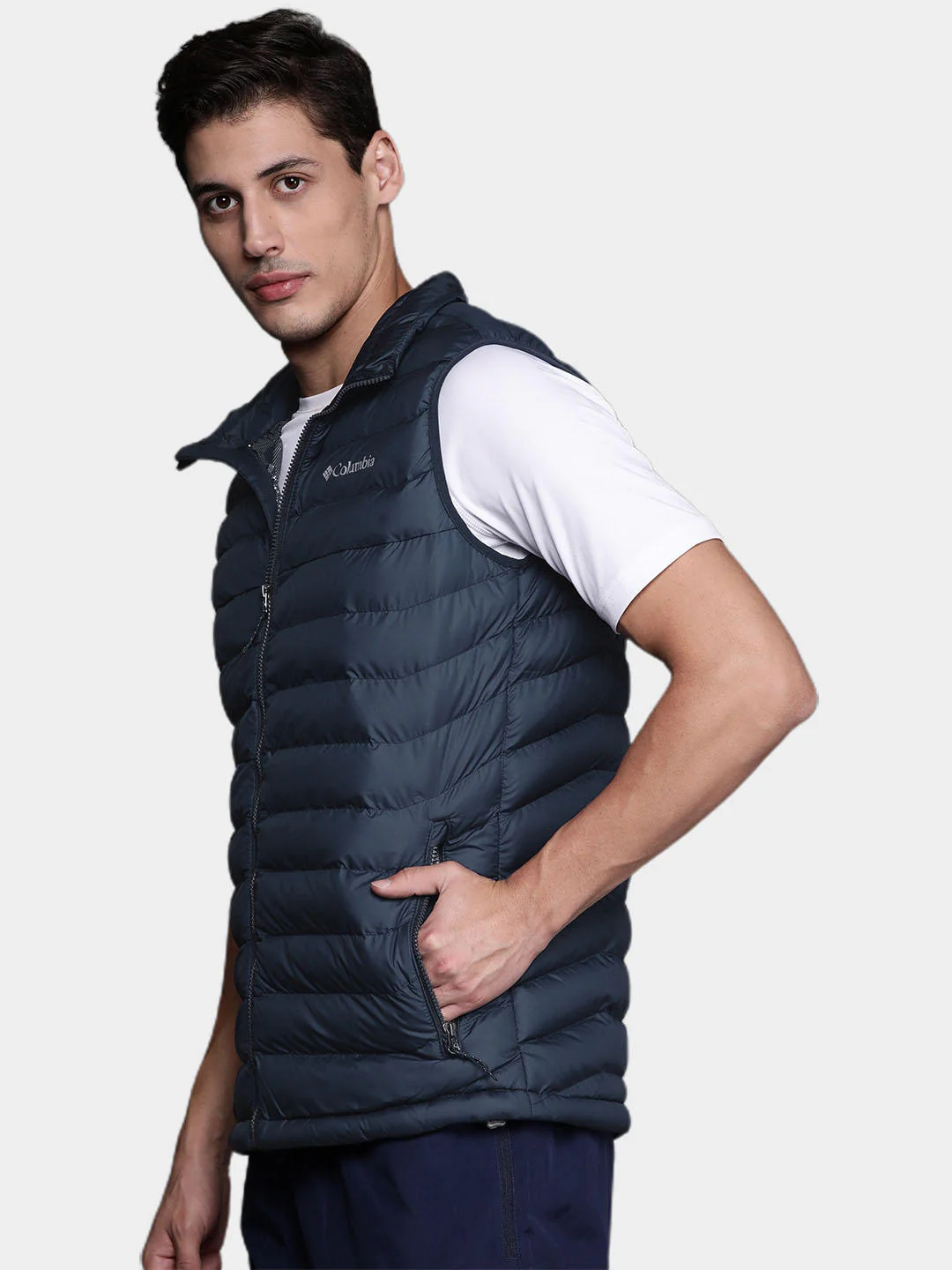 Columbia Men Blue Powder Lite Vest - Image 11
