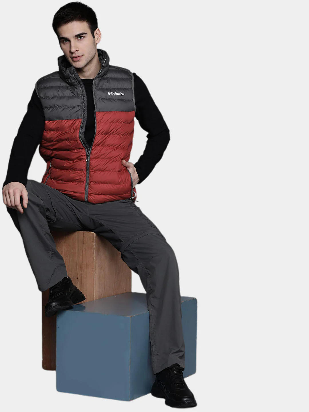 Columbia Men Red Powder Lite Vest - Image 12