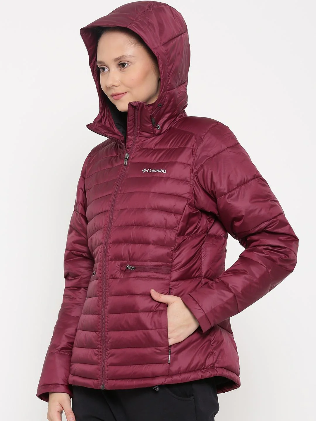 Columbia Women Red Powder Pillow Jacket - Image 2