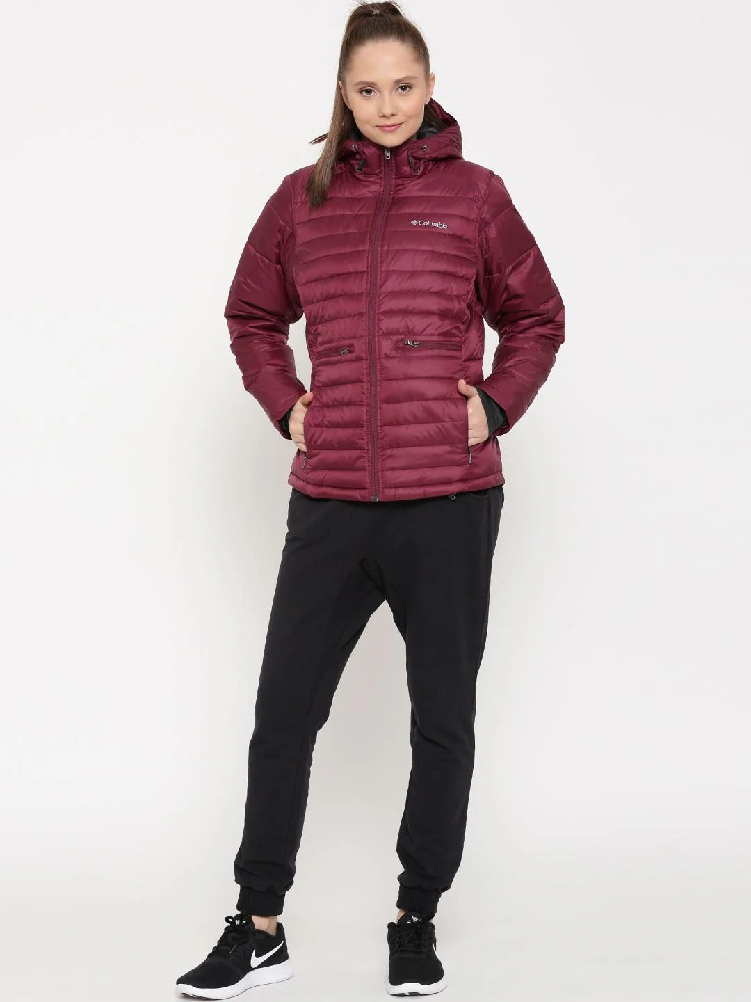 Columbia Women Red Powder Pillow Jacket - Image 4