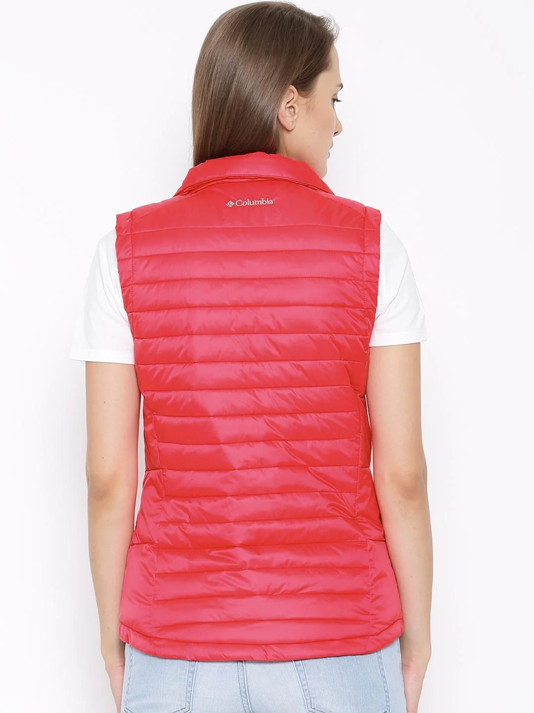 Columbia Women Red Powder Pillow Vest - Image 3
