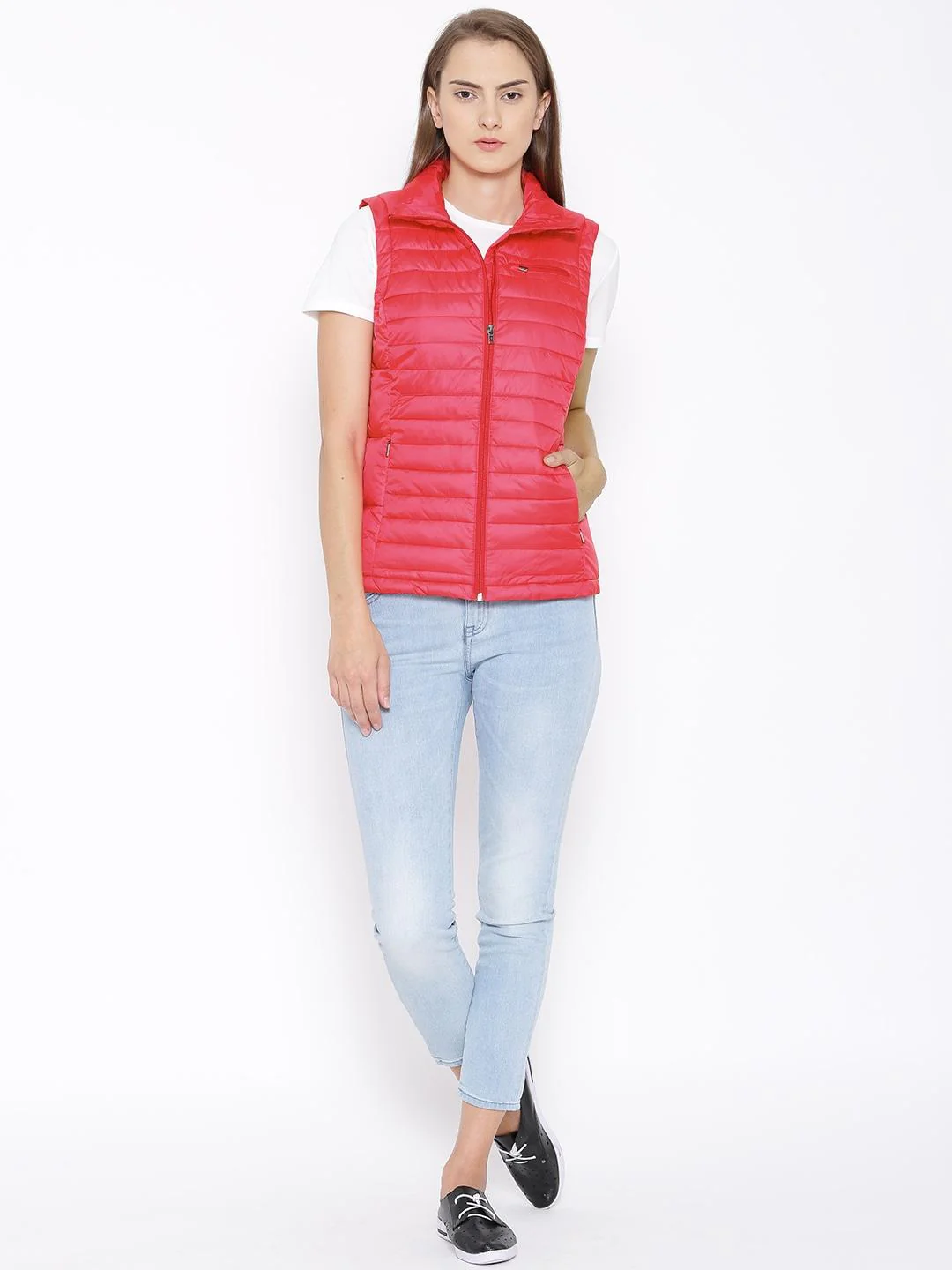 Columbia Women Red Powder Pillow Vest - Image 4