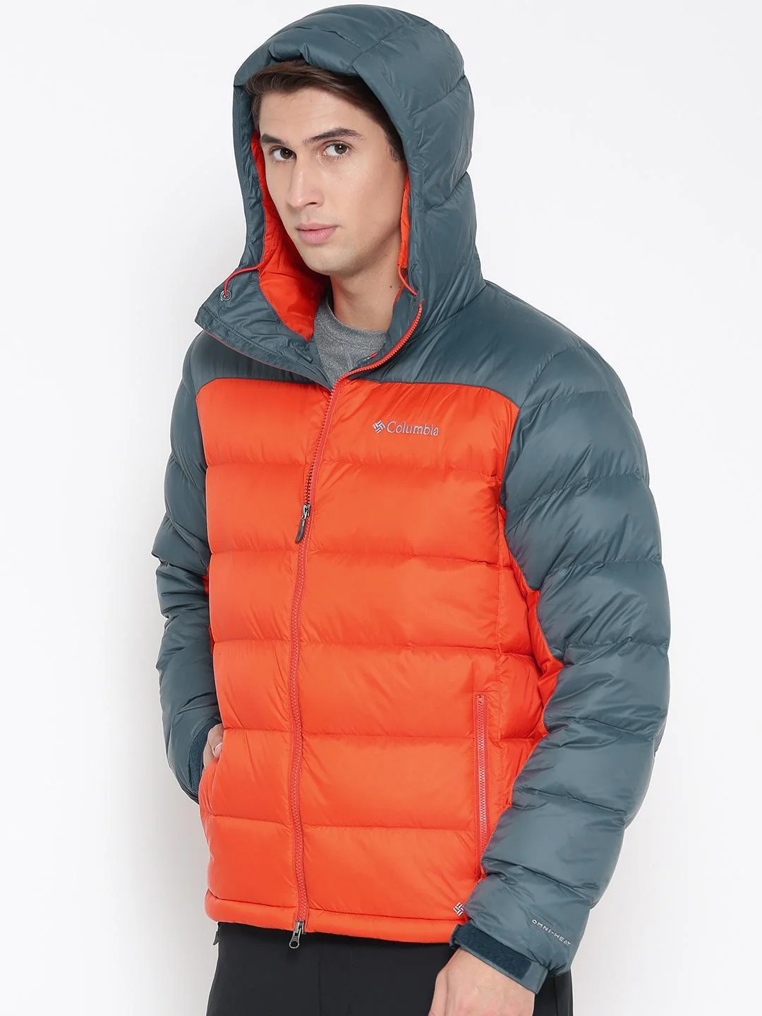 Columbia Men Orange Quantum Voyage Hooded Jacket - Image 3