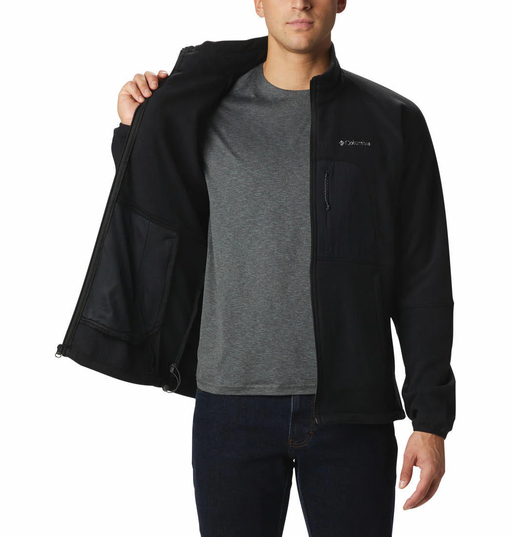 Columbia Men Black Rapid Expedition Full Zip Fleece - Image 4