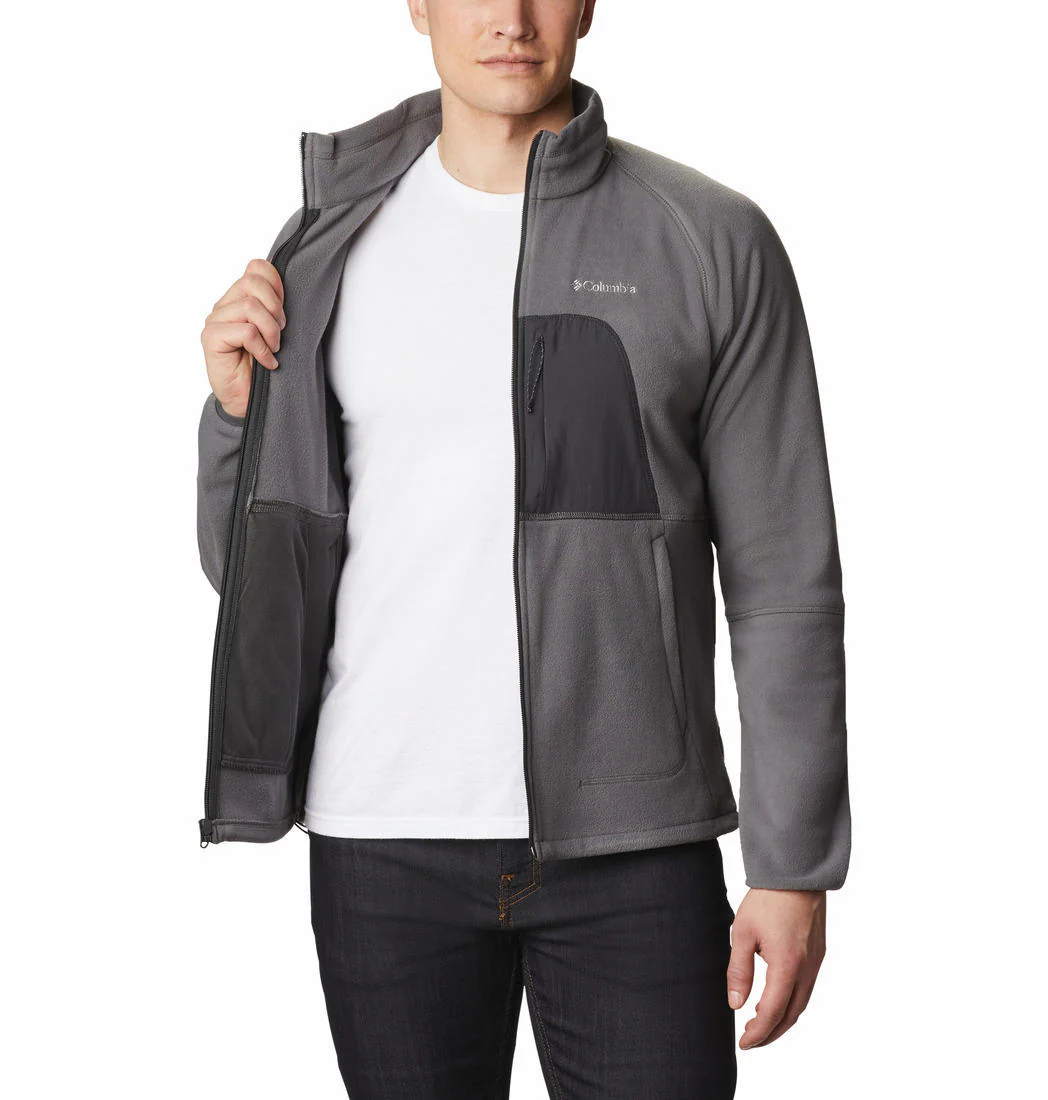 Columbia Men Grey Rapid Expedition Full Zip Fleece - Image 5