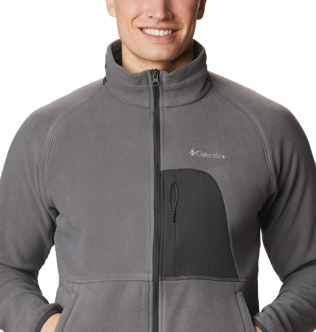 Columbia Men Grey Rapid Expedition Full Zip Fleece - Image 6