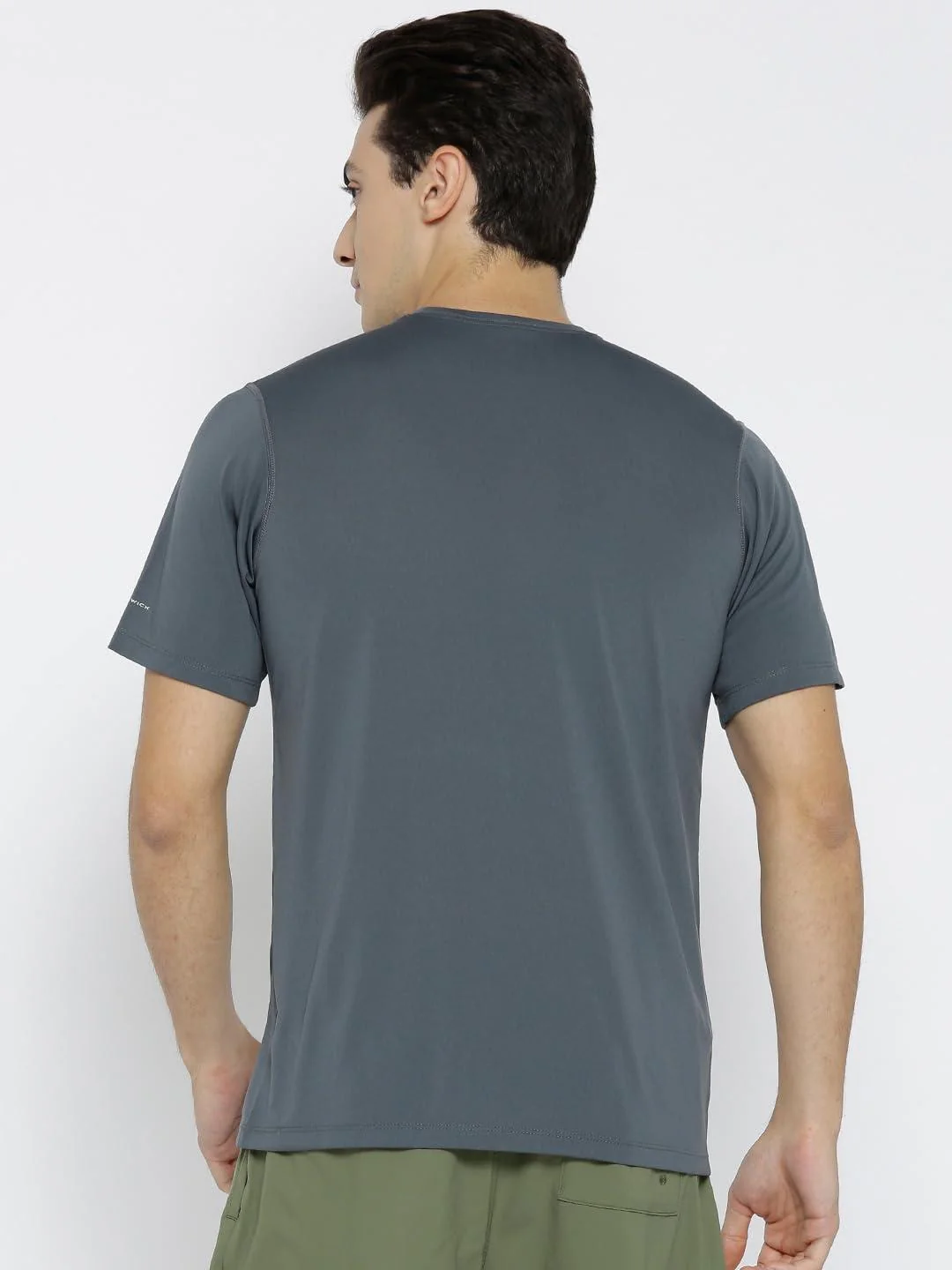 Columbia Men Grey Ridge Dash Short Sleeve Shirt - Image 2