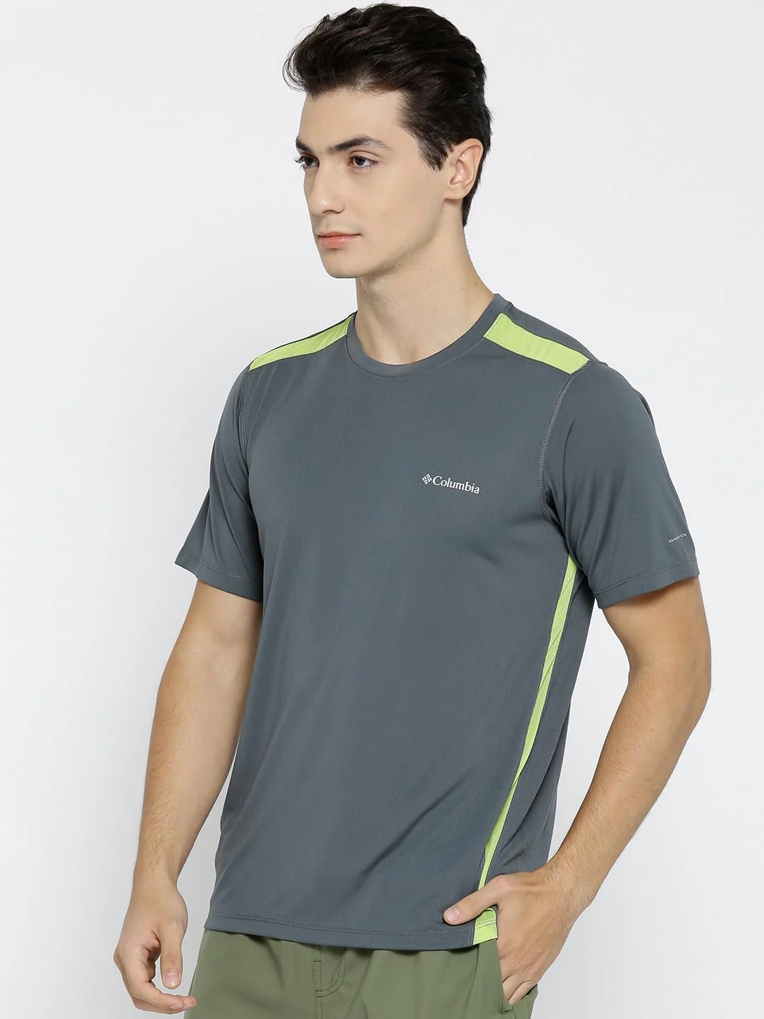 Columbia Men Grey Ridge Dash Short Sleeve Shirt - Image 3