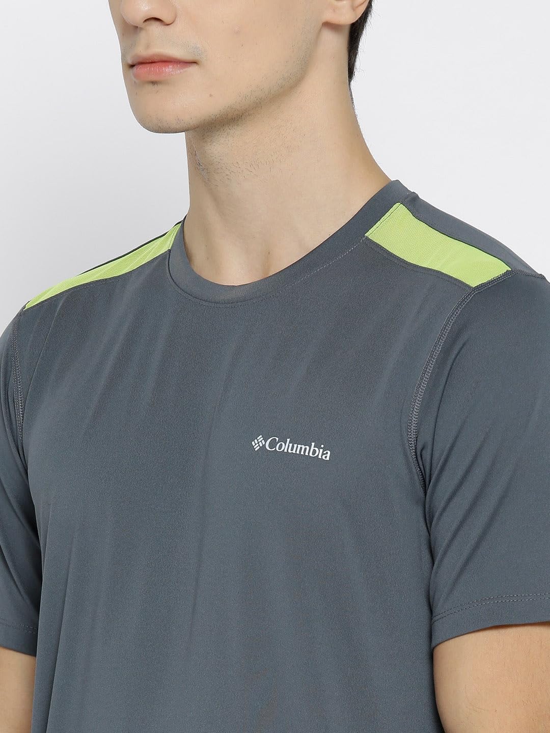 Columbia Men Grey Ridge Dash Short Sleeve Shirt - Image 4
