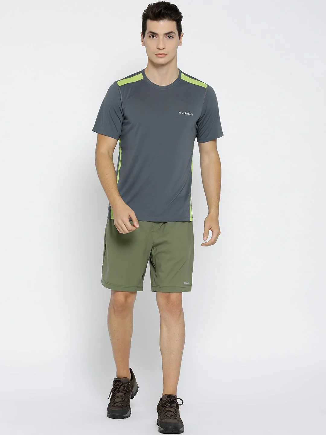 Columbia Men Grey Ridge Dash Short Sleeve Shirt - Image 5