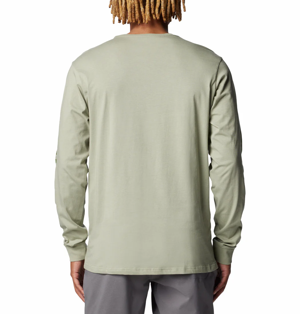 Columbia Men Green Rockaway River Graphic LS Tee - Image 2
