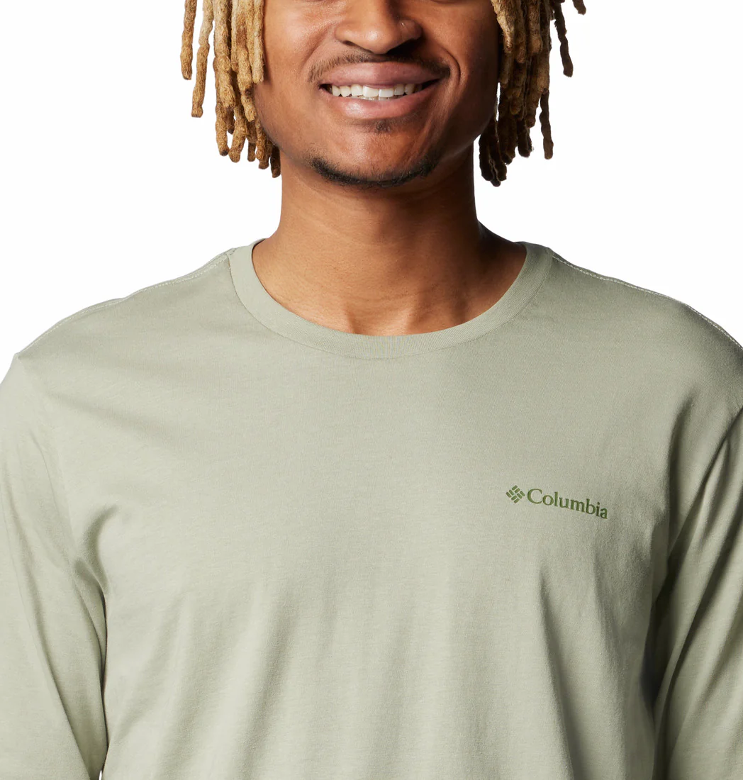 Columbia Men Green Rockaway River Graphic LS Tee - Image 5