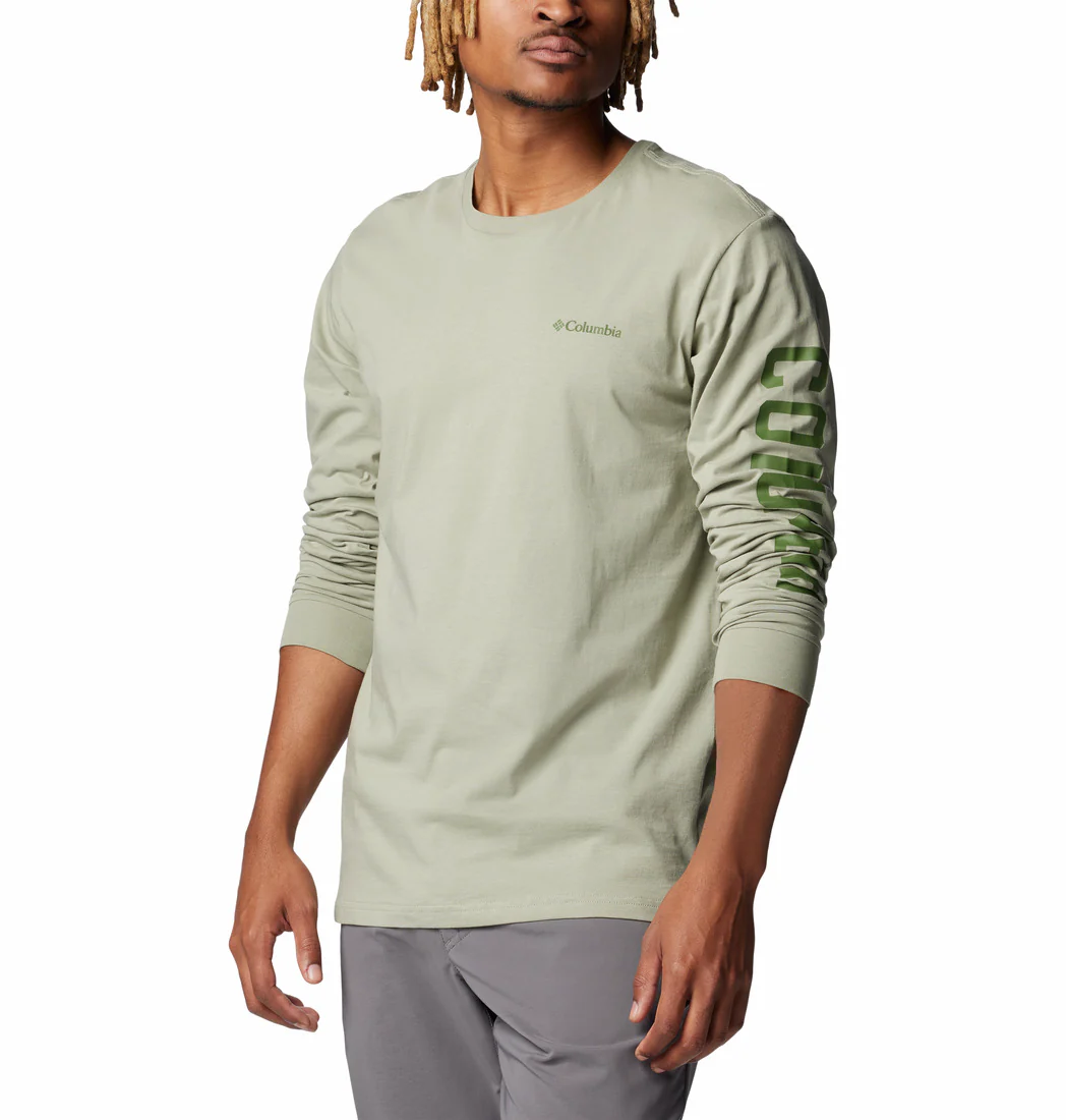 Columbia Men Green Rockaway River Graphic LS Tee - Image 6