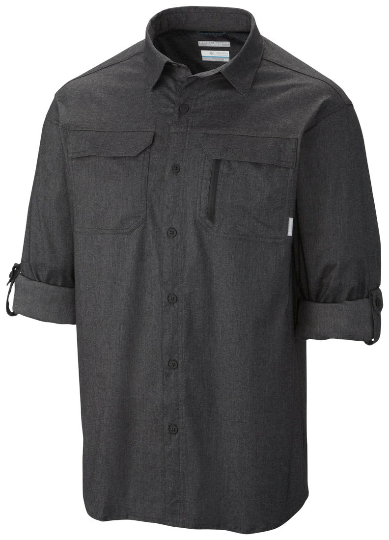 Columbia Men Black Royce Peak II Long Sleeve Shirt - Image 3