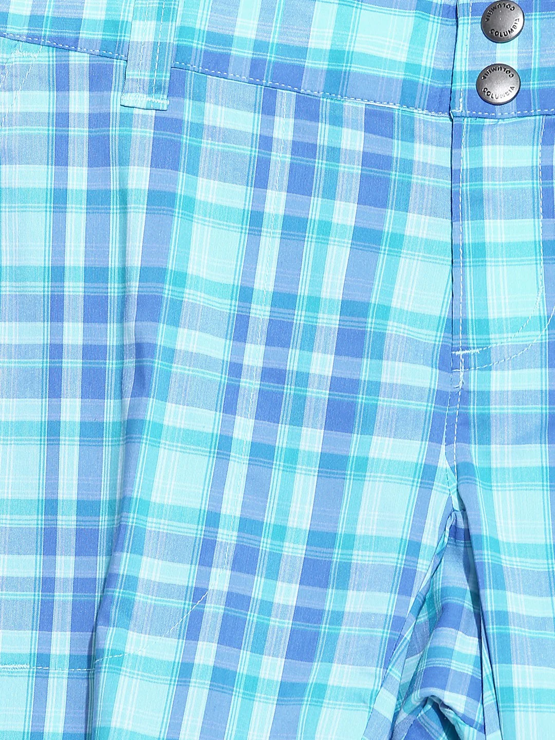 Columbia Women Blue Saturday Trail II Plaid Short (Sun Protection) - Image 3