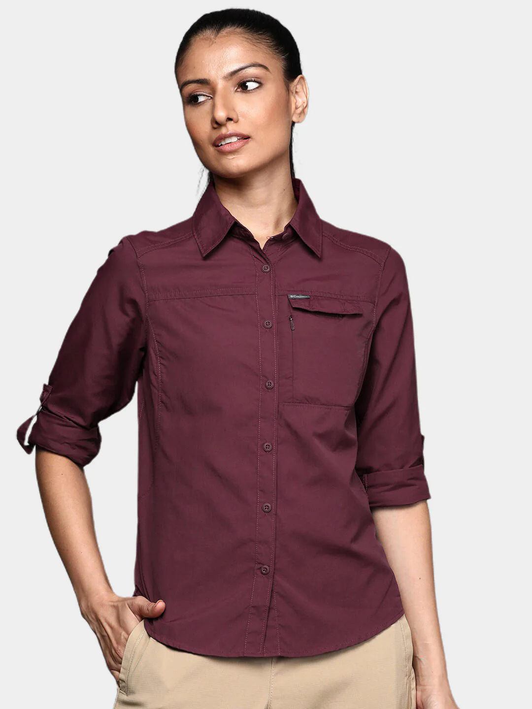 Columbia Women Purple Silver Ridge 2.0 Long Sleeve (Sun Protection) - Image 11