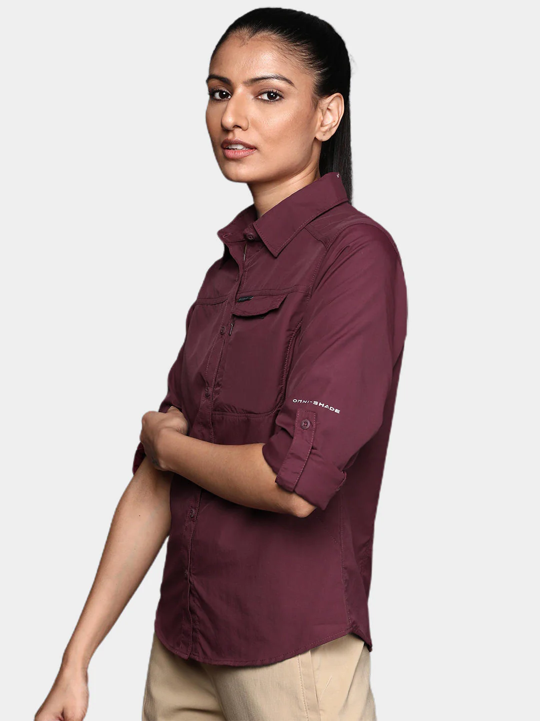 Columbia Women Purple Silver Ridge 2.0 Long Sleeve (Sun Protection) - Image 13