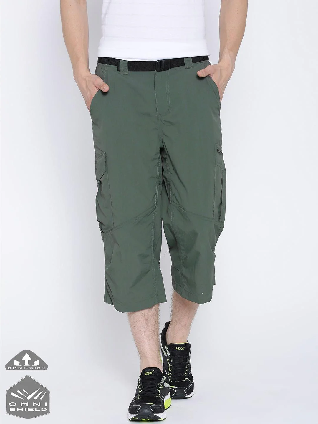 Columbia Men Green Silver Ridge Capri (Sun Protection)