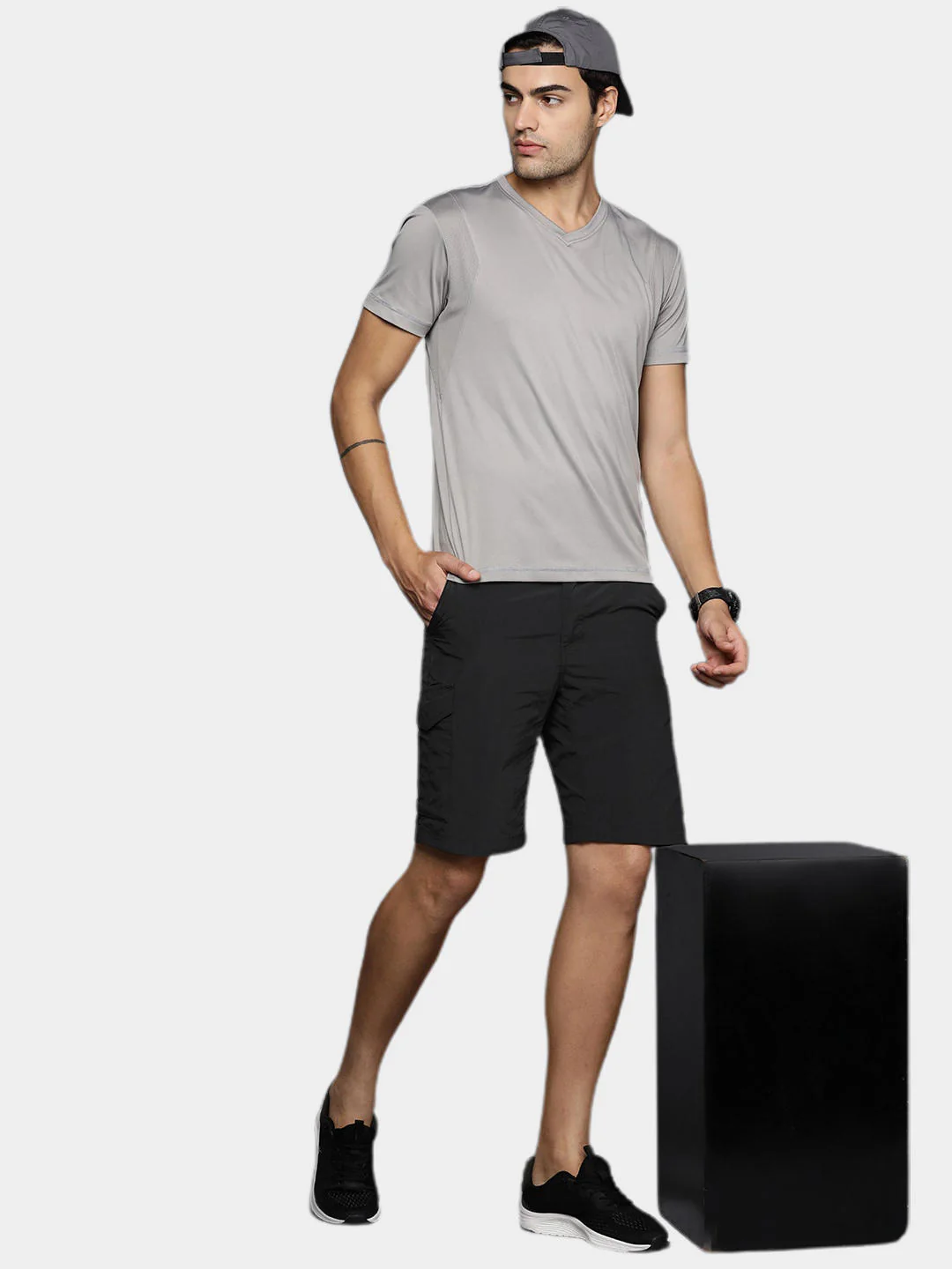 Columbia Men Black Silver Ridge Cargo Short (Sun Protection) - Image 13