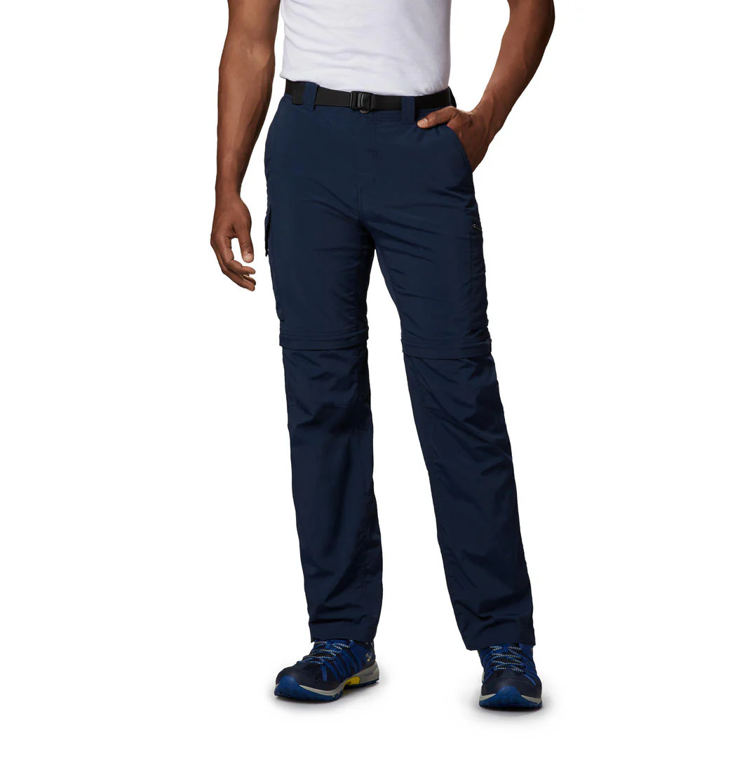 Columbia Men Blue Silver Ridge Convertible Pant (Sun Protection)