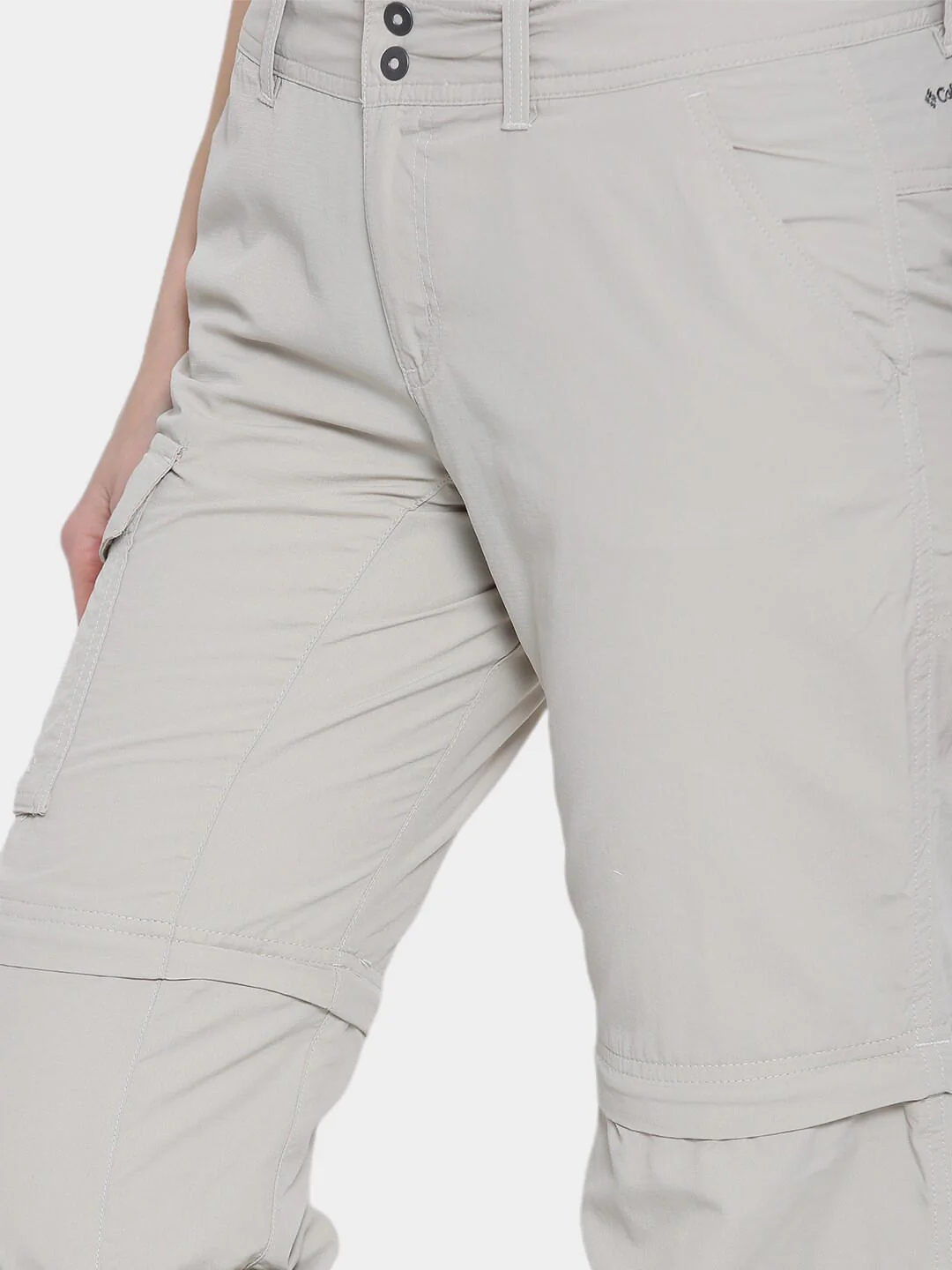Columbia Women Beige Silver Ridge Convertible Pant (Sun Protection) - Image 6