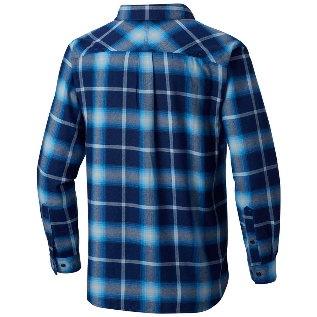 Columbia Men Blue Silver Ridge Flannel Long Sleeve Shirt - Image 2
