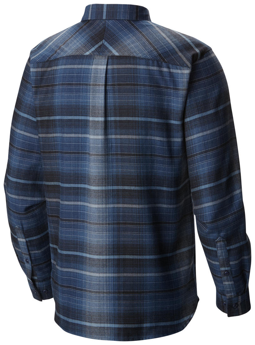 Columbia Men Blue Silver Ridge Flannel Long Sleeve Shirt - Image 2