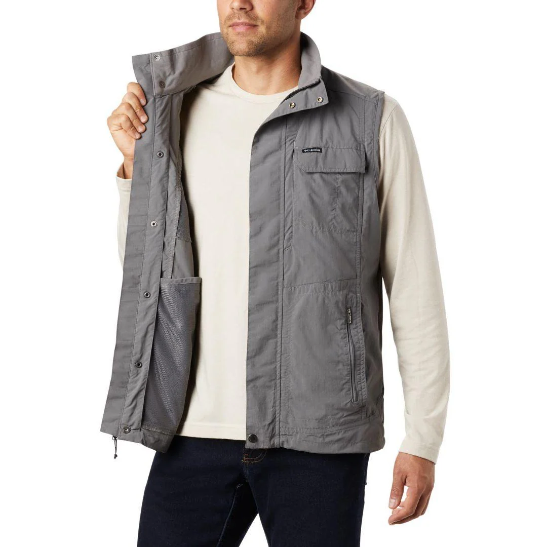 Columbia Men Grey Silver Ridge II Vest (Sun Protection) - Image 4