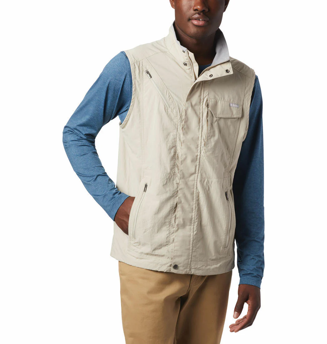 Columbia Men Beige Silver Ridge II Vest (Sun Protection) - Image 4