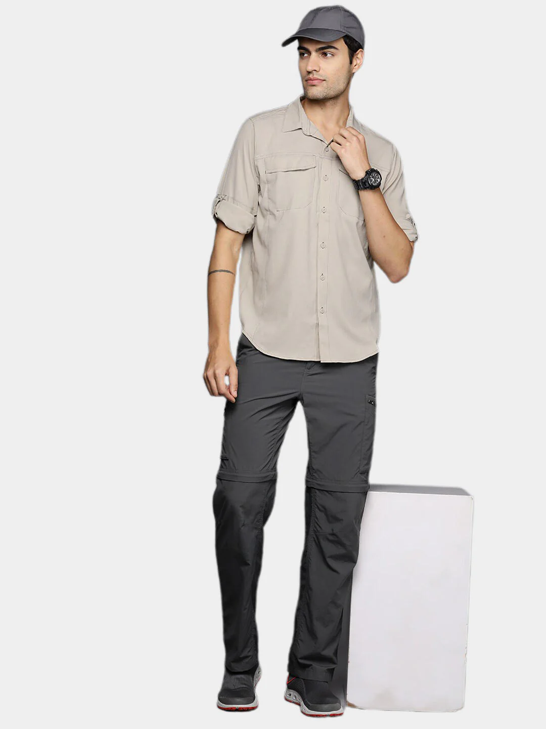 Columbia Men Beige Silver Ridge Lite Long Sleeve Shirt (Sun Protection) - Image 11