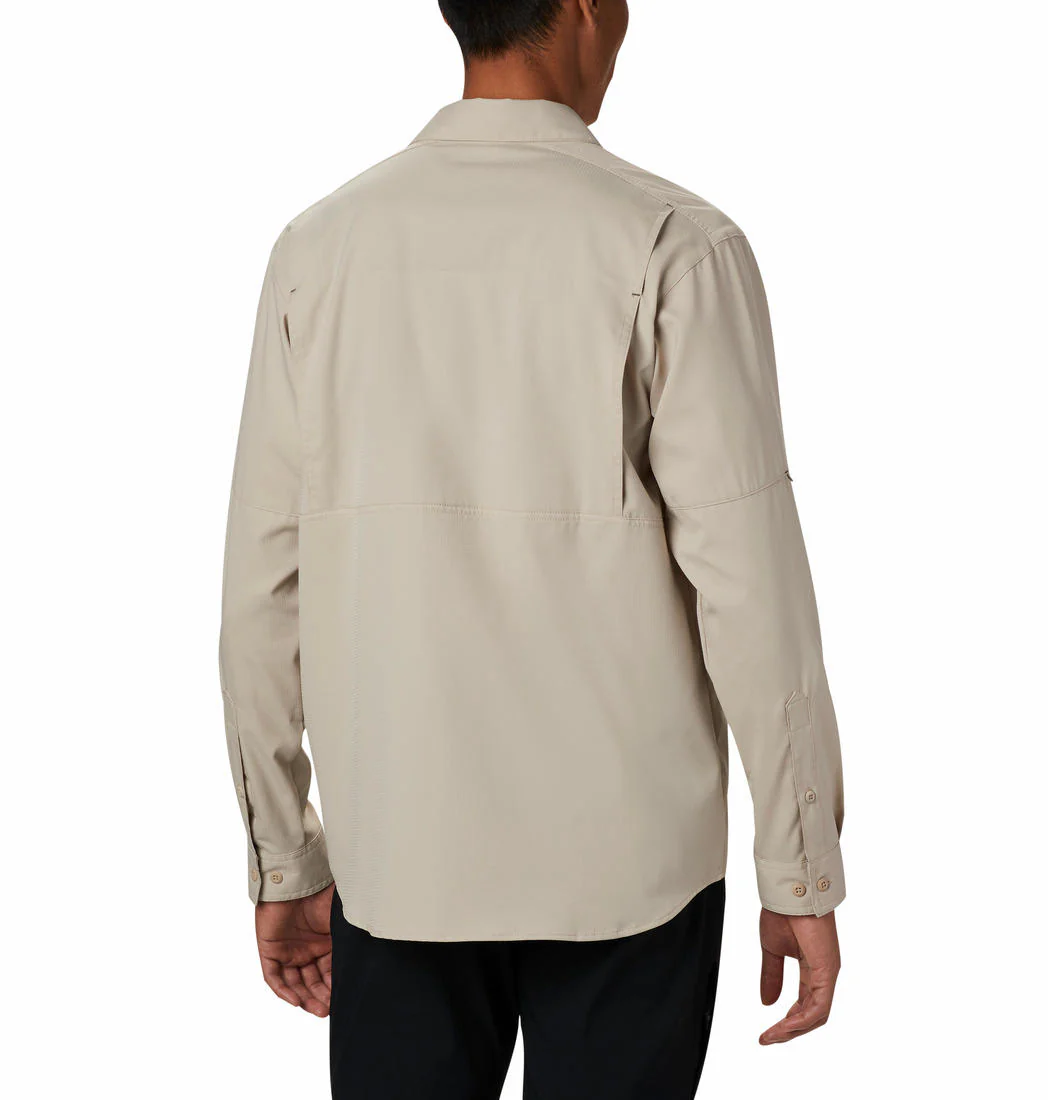Columbia Men Beige Silver Ridge Lite Long Sleeve Shirt (Sun Protection) - Image 4
