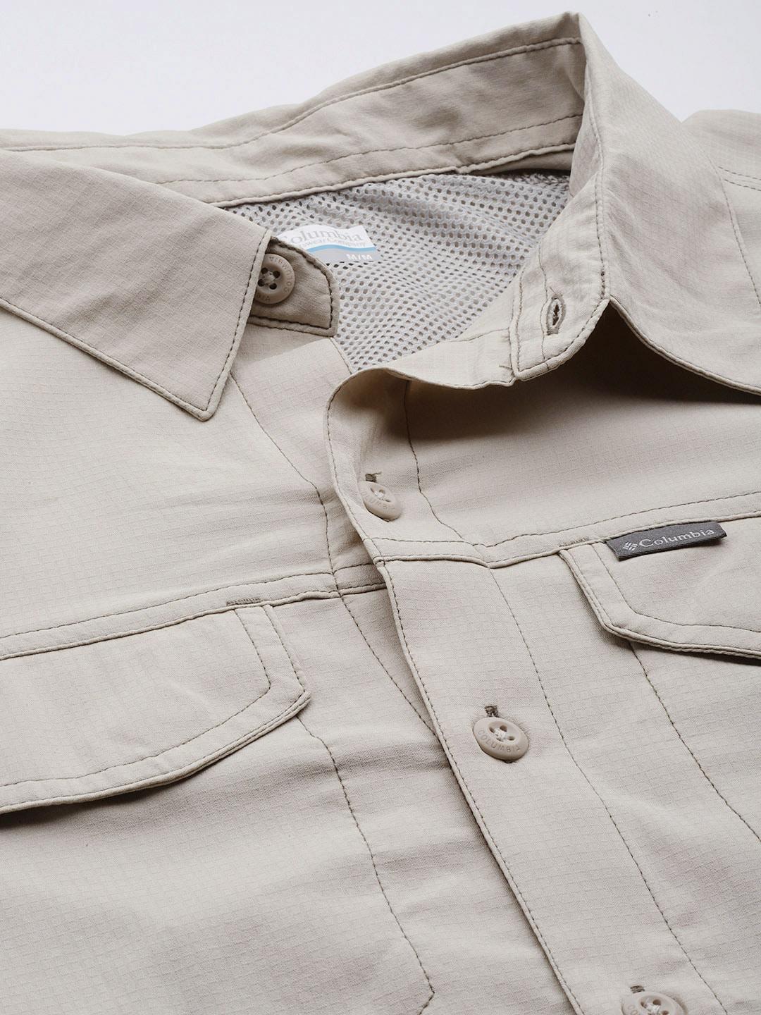 Columbia Men Beige Silver Ridge Lite Long Sleeve Shirt (Sun Protection) - Image 5