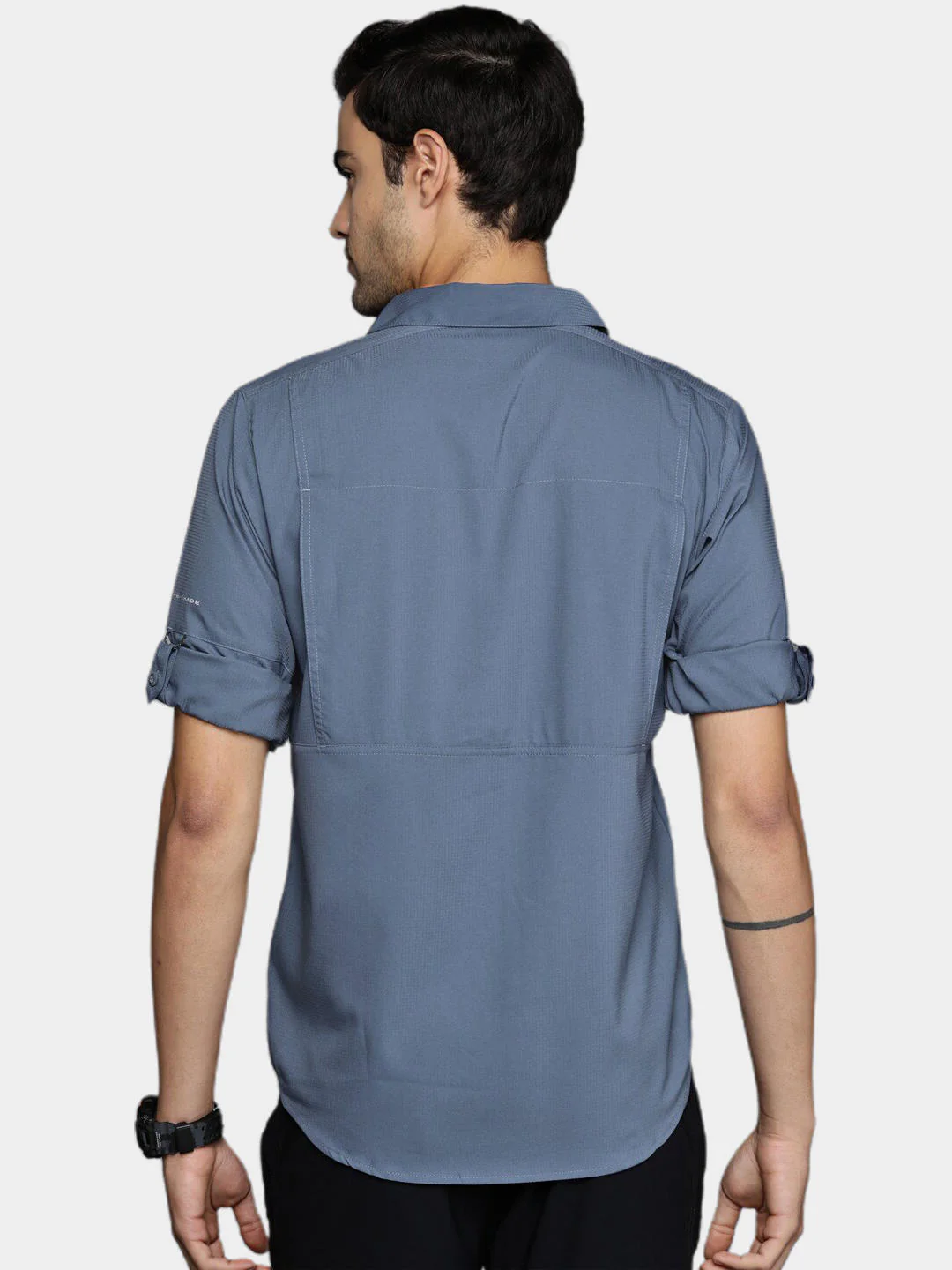 Columbia Men Blue Silver Ridge Lite Long Sleeve Shirt (Sun Protection) - Image 10