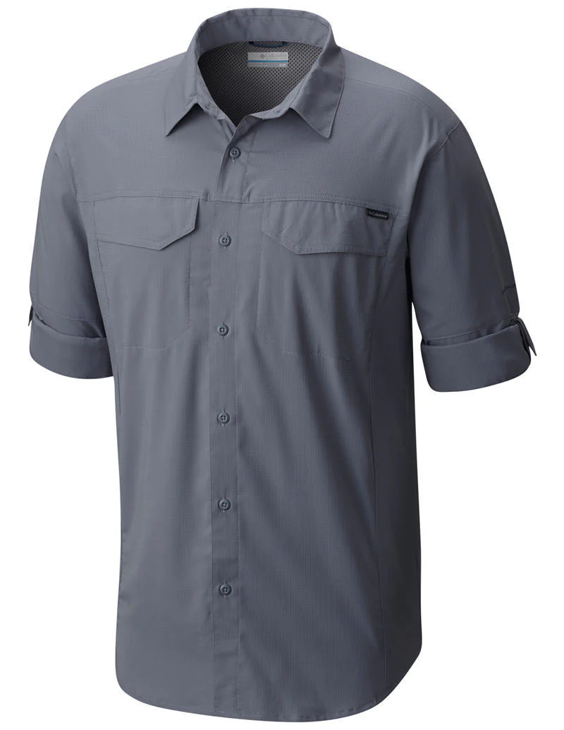 Columbia Men Grey Silver Ridge Lite Long Sleeve Shirt (Sun Protection) - Image 4