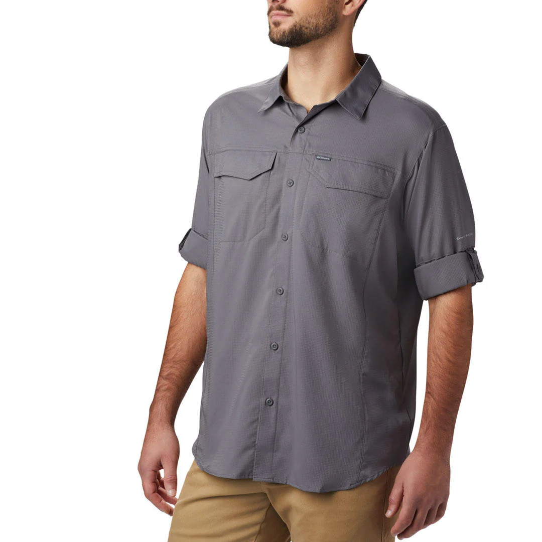 Columbia Men Grey Silver Ridge Lite Long Sleeve Shirt (Sun Protection) - Image 8