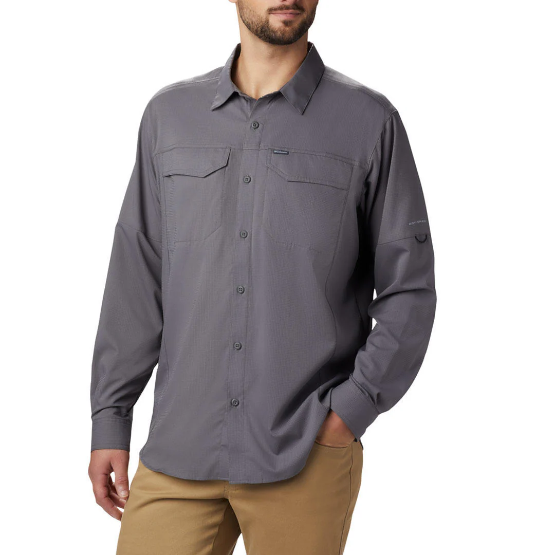 Columbia Men Grey Silver Ridge Lite Long Sleeve Shirt (Sun Protection) - Image 9
