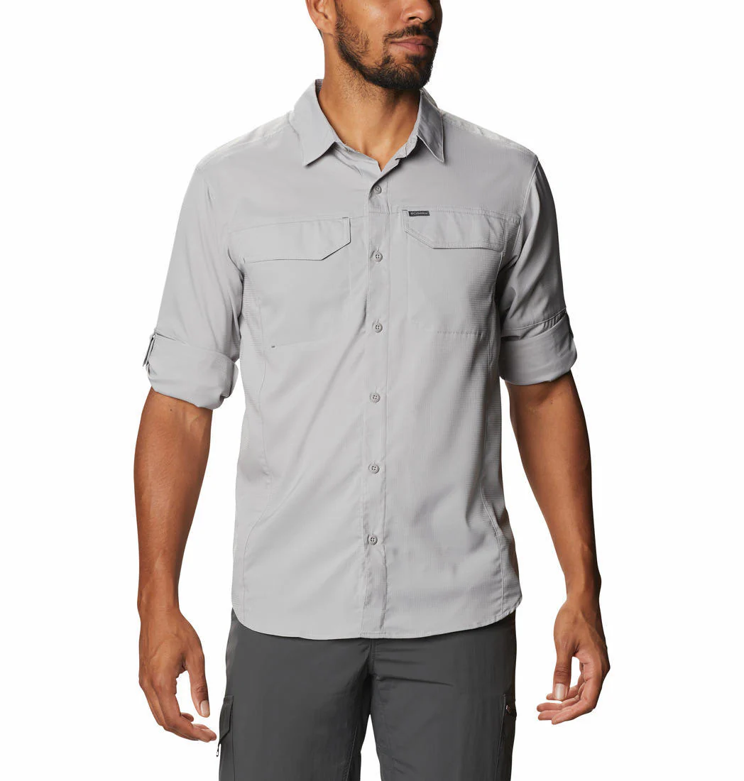Columbia Men Grey Silver Ridge Lite Long Sleeve Shirt (Sun Protection) - Image 4