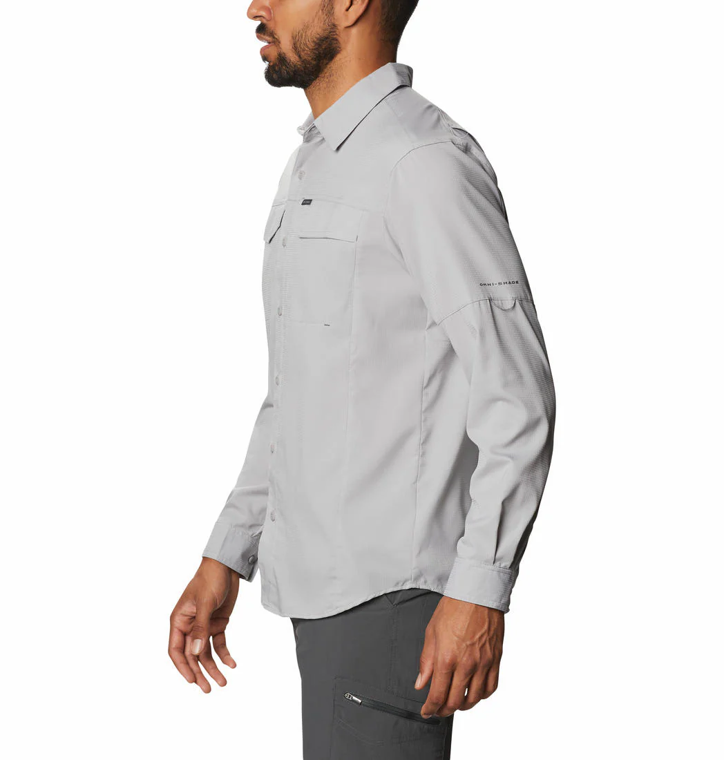 Columbia Men Grey Silver Ridge Lite Long Sleeve Shirt (Sun Protection) - Image 6