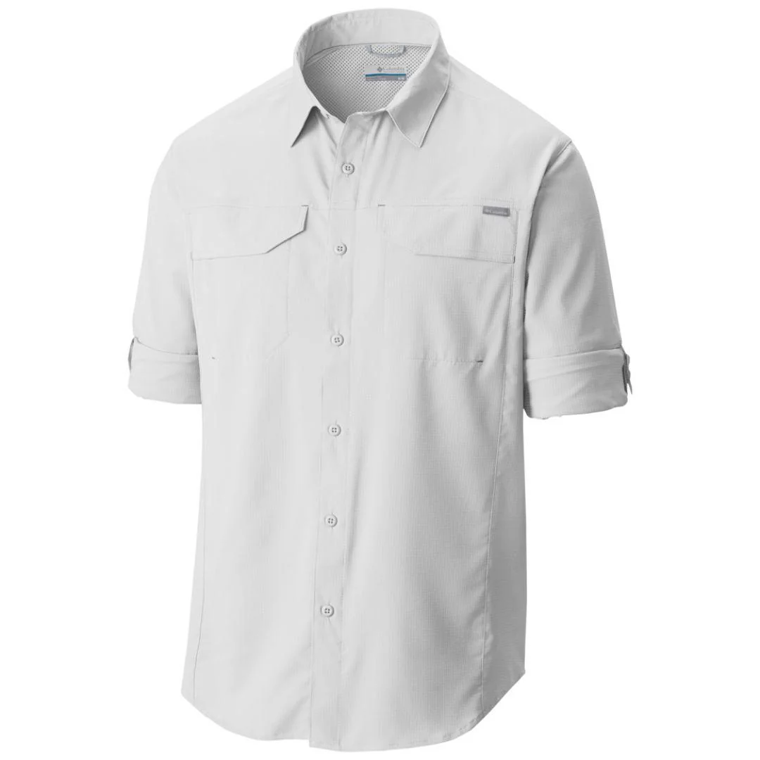 Columbia Men White Silver Ridge Lite Long Sleeve Shirt (Sun Protection) - Image 2