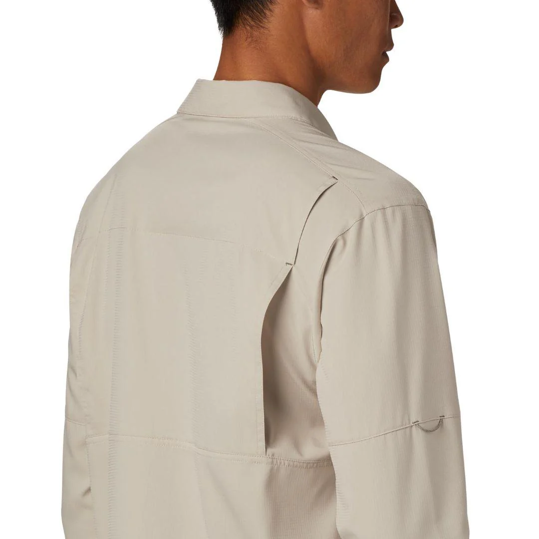 Columbia Men Beige Silver Ridge Lite Long Sleeve Shirt (Sun Protection) - Image 2