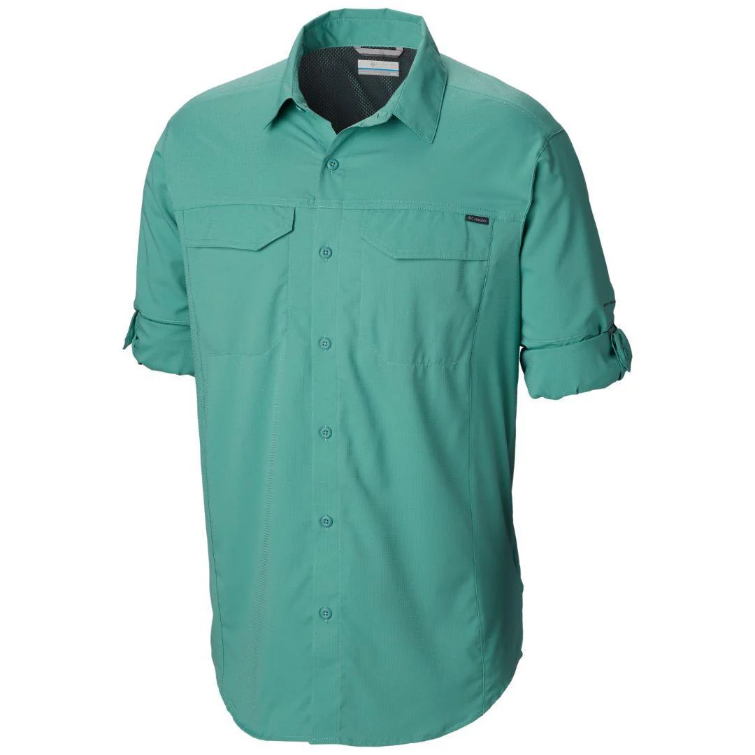 Columbia Men Green Silver Ridge Lite Long Sleeve Shirt (Sun Protection) - Image 2
