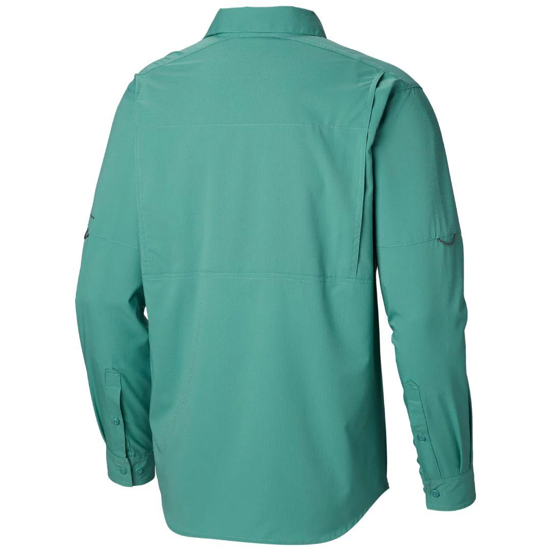 Columbia Men Green Silver Ridge Lite Long Sleeve Shirt (Sun Protection) - Image 4