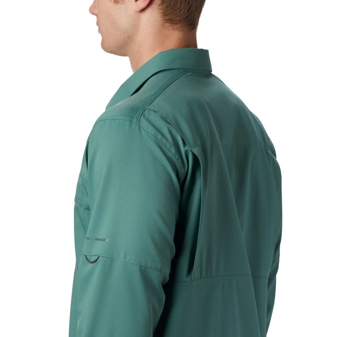 Columbia Men Green Silver Ridge Lite Long Sleeve Shirt (Sun Protection) - Image 2