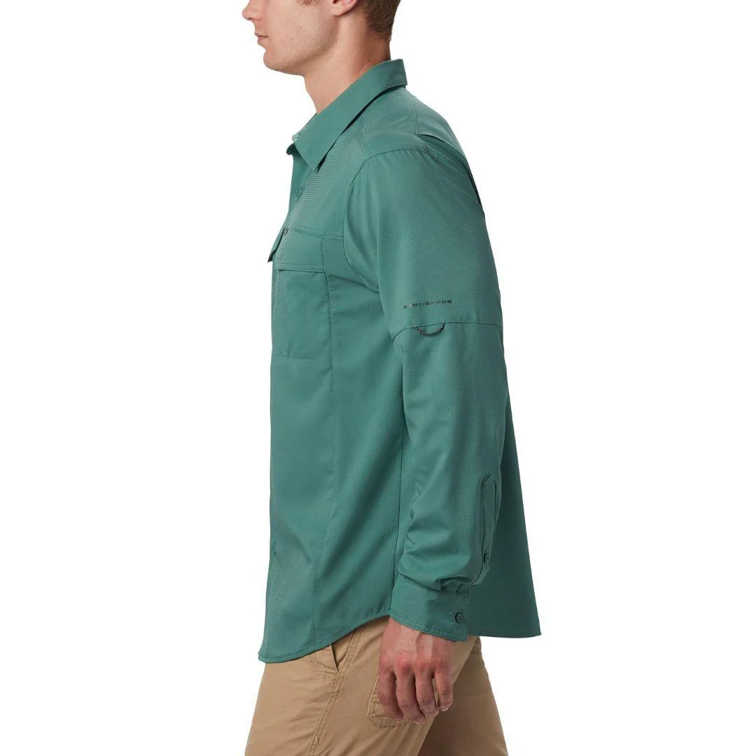 Columbia Men Green Silver Ridge Lite Long Sleeve Shirt (Sun Protection) - Image 4